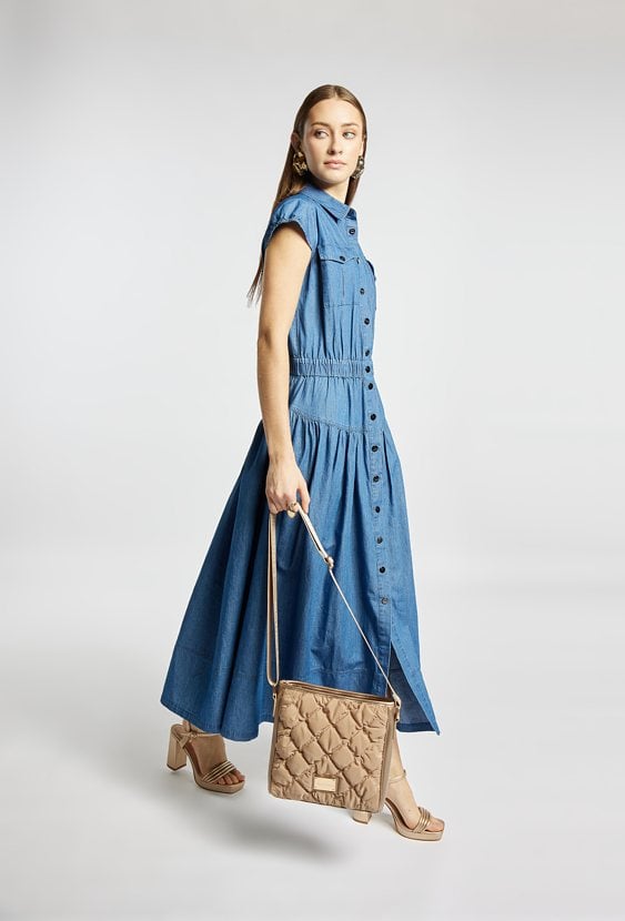 Stylowa, pikowana torebka crossbody