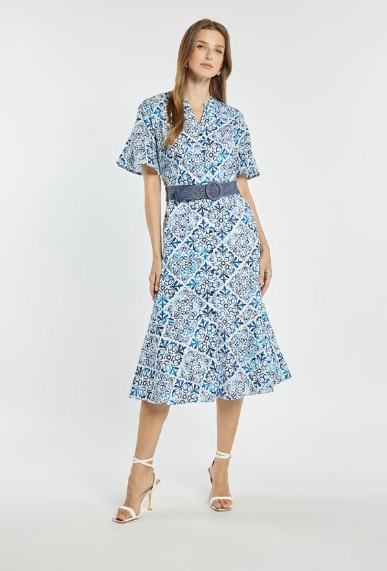 Sukienka damska z paskiem