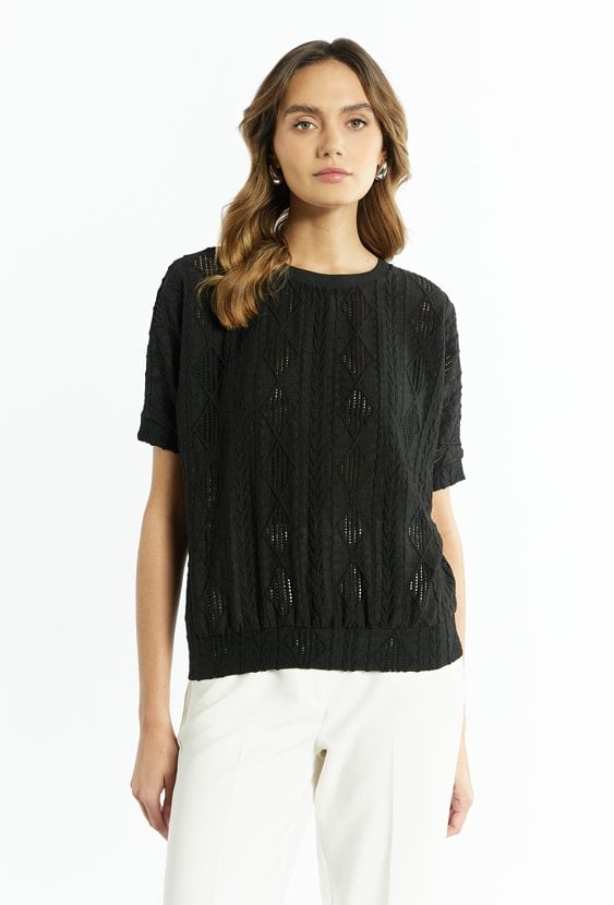 Bluzka damska o ciekawej fakturze