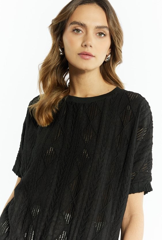 Bluzka damska o ciekawej fakturze