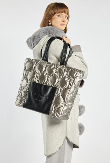 Pojemna torba z pikowaniem