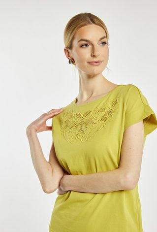 T-shirt damski z bawełną