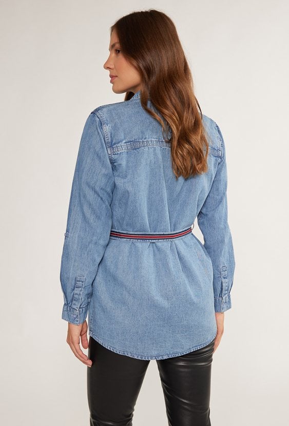 Jeansowa koszula damska