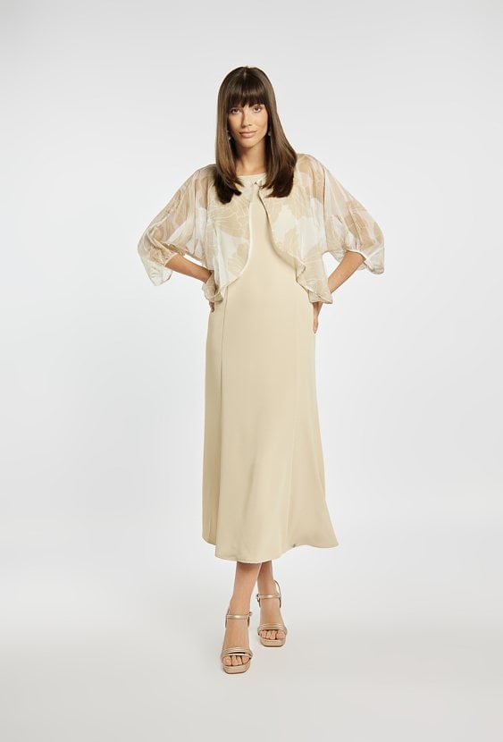 Elegancka sukienka z narzutką