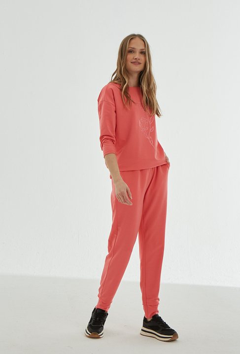 Bluza z aplikacja róży