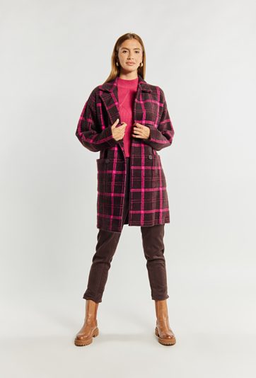 Dwurzędowy sweter płaszczowy