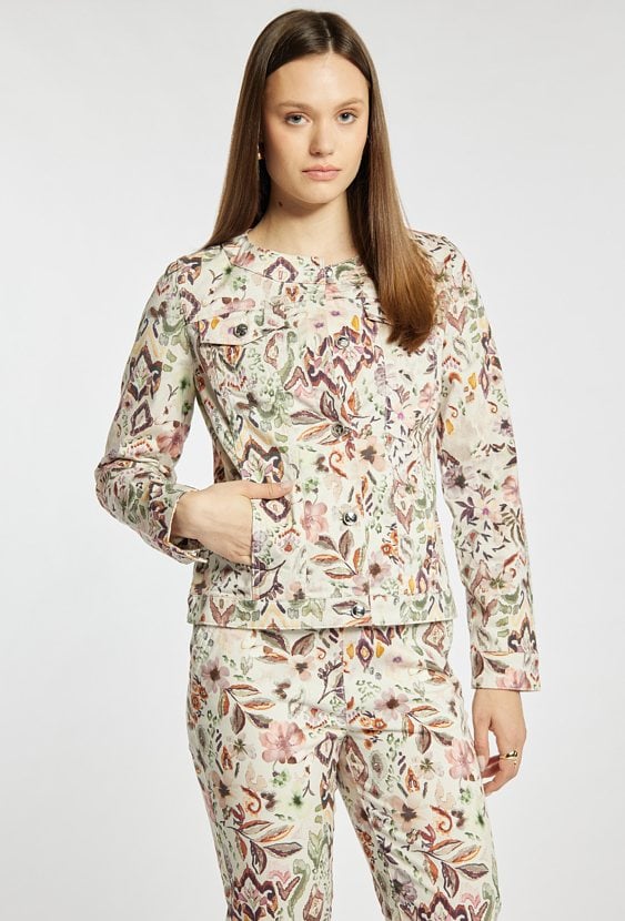 Wzorzysta kurtka damska