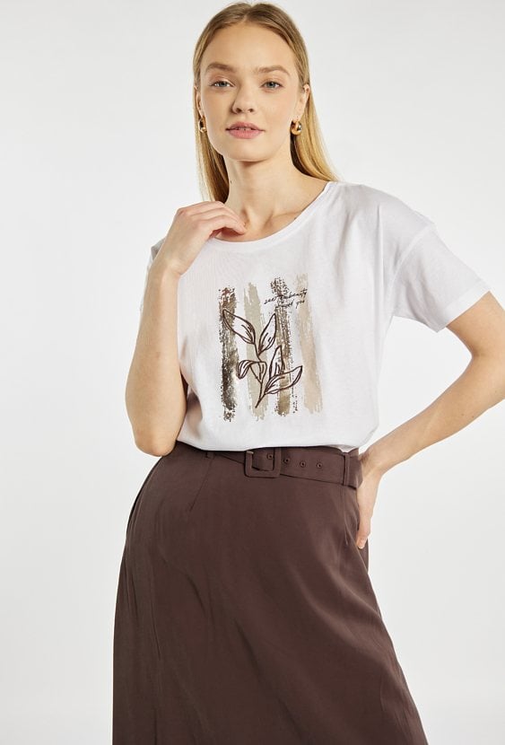 T-shirt damski z nadrukiem