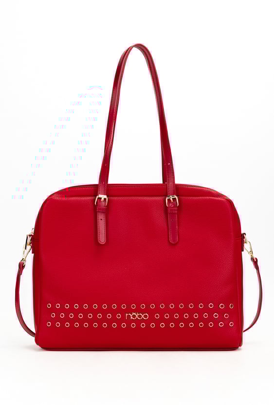 Aktówka Nobo na laptopa z nitami