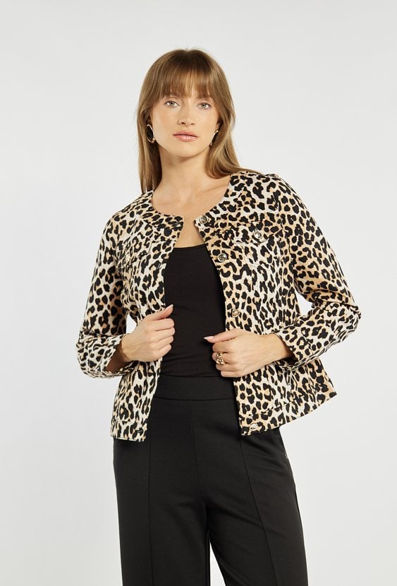 Wzorzysta kurtka damska