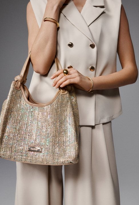 Połyskująca torba 2w1