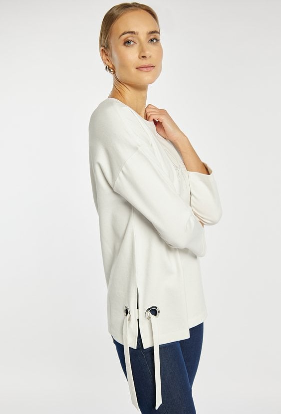 Bluza damska z metalowymi oczkami