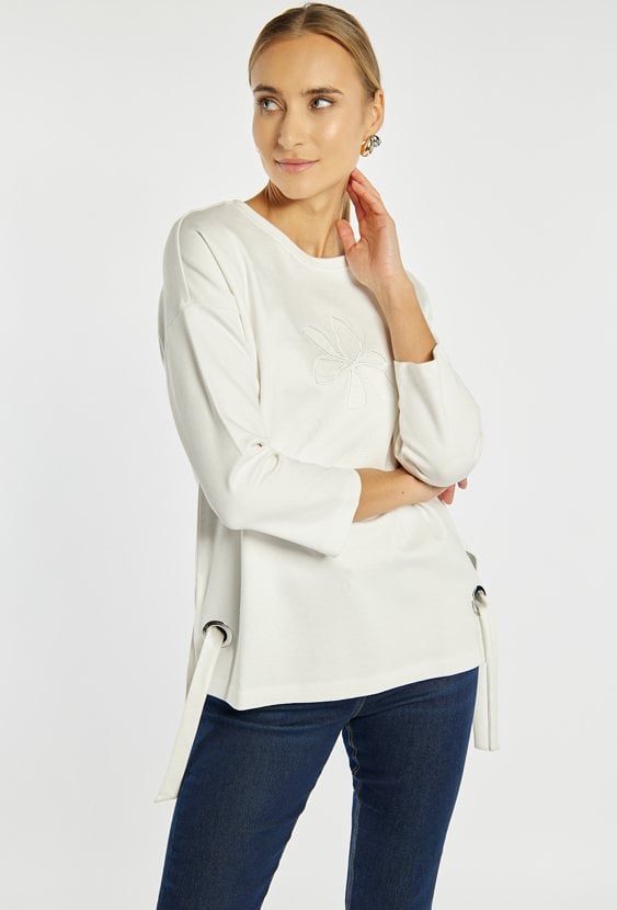 Bluza damska z metalowymi oczkami