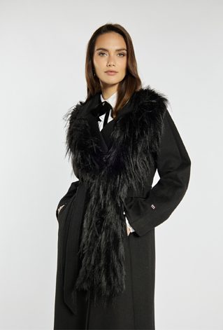 Elegancki płaszcz z wełną