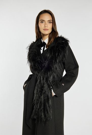 Elegancki płaszcz z wełną