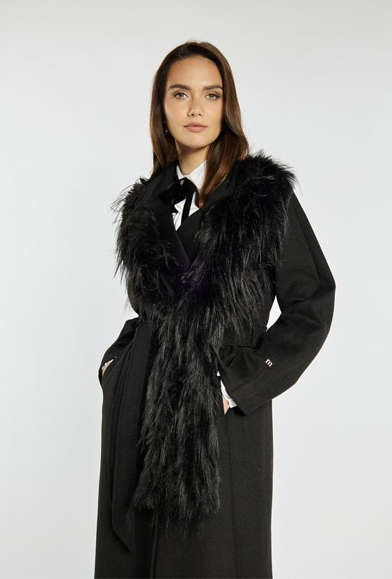 Elegancki płaszcz z wełną