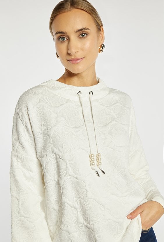 Bluza damska z efektowym wzorem