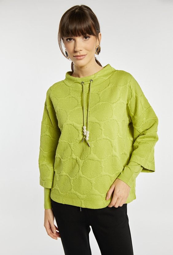 Bluza damska z efektowym wzorem