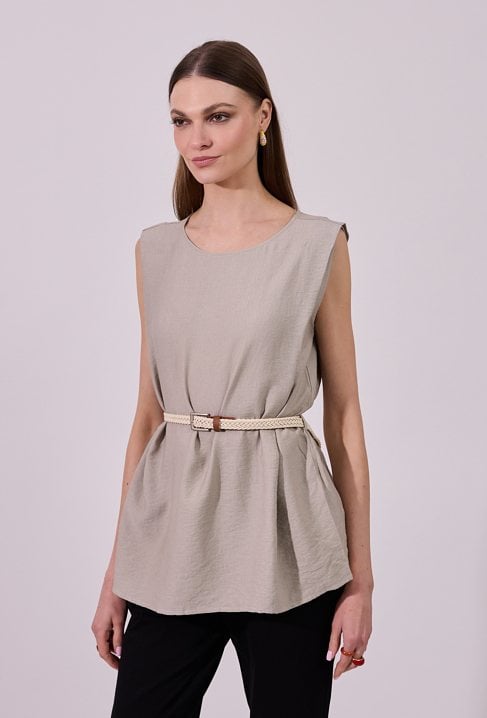 Bluzka damska z paskiem