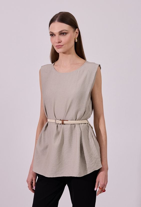 Bluzka damska z paskiem