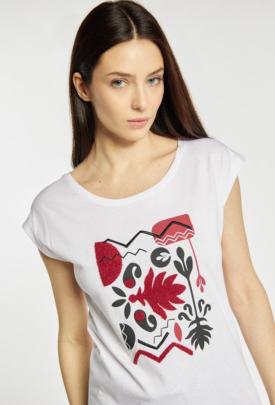 T-shirt z wzorem