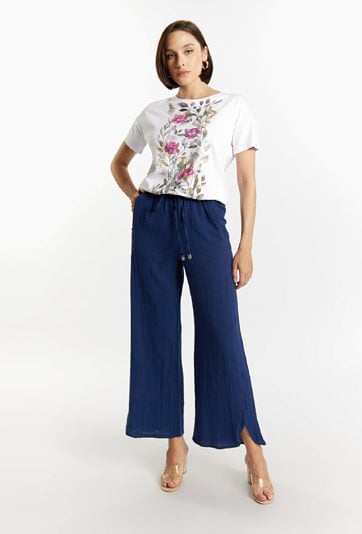 Bawełniane spodnie damskie