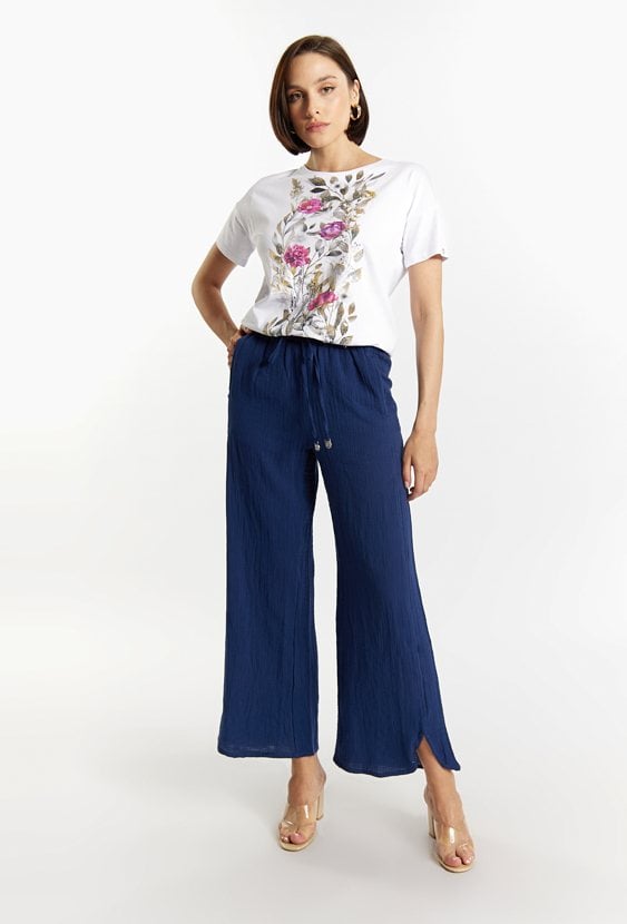 Bawełniane spodnie damskie