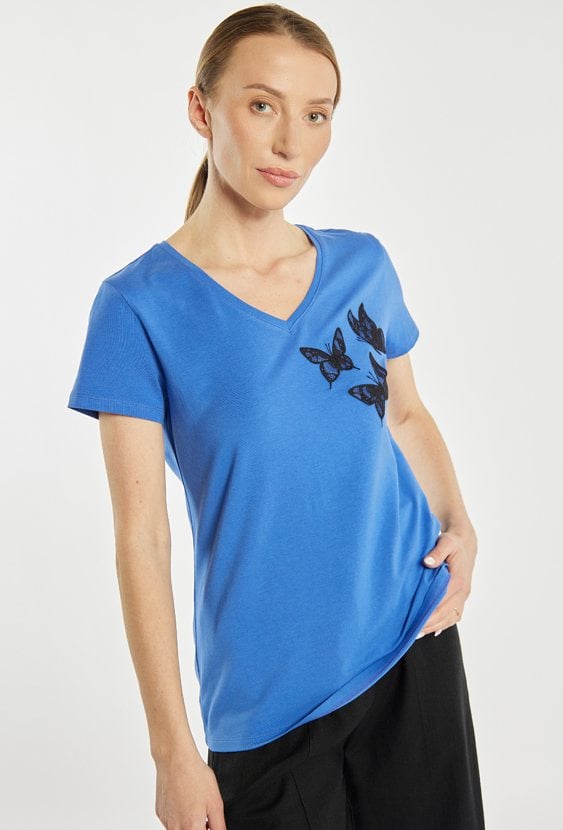 T-shirt z motylami