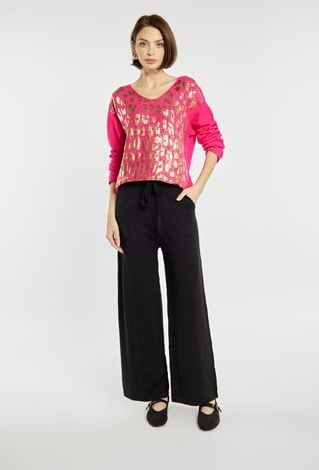 Spodnie z szeroką nogawką