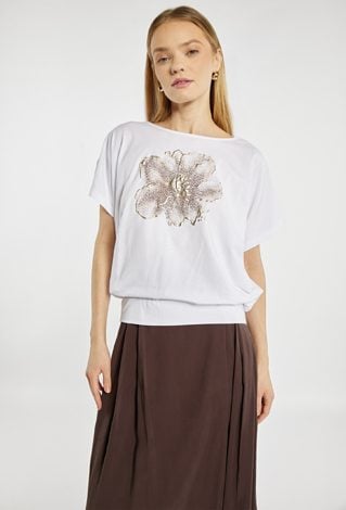 T-shirt damski z wzorem