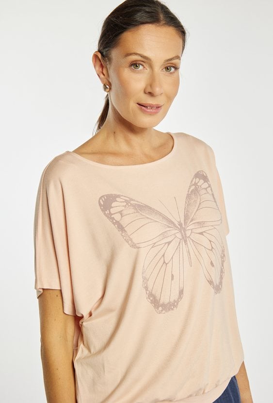 T-shirt z motylem