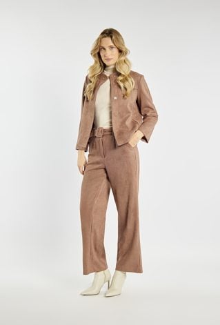 Spodnie damskie z szerszą nogawką