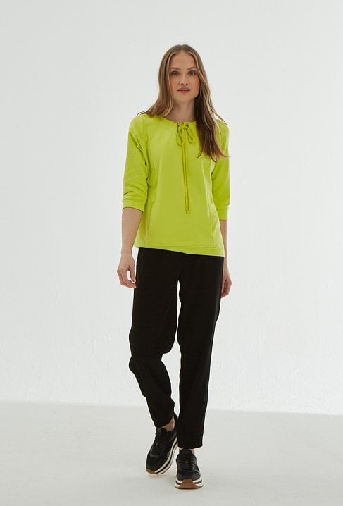 Bawełniana bluza ze ściągaczem