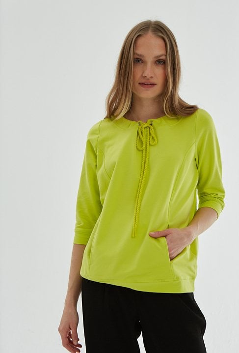 Bawełniana bluza ze ściągaczem