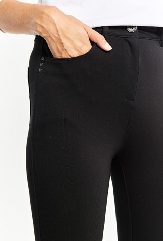 Czarne spodnie damskie