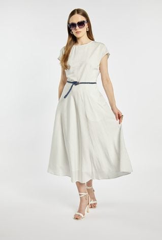 Sukienka damska z paskiem