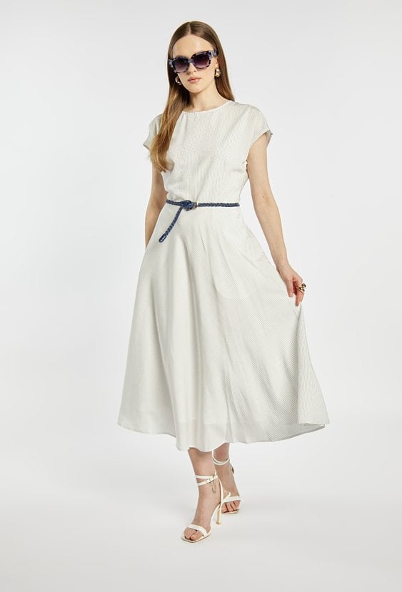 Sukienka damska z paskiem