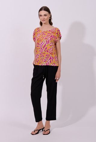 Wiskozowa bluzka z wzorem