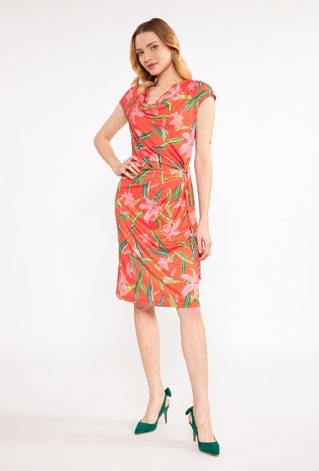 Sukienka damska mini w kwiaty