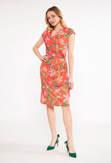 Sukienka damska mini w kwiaty