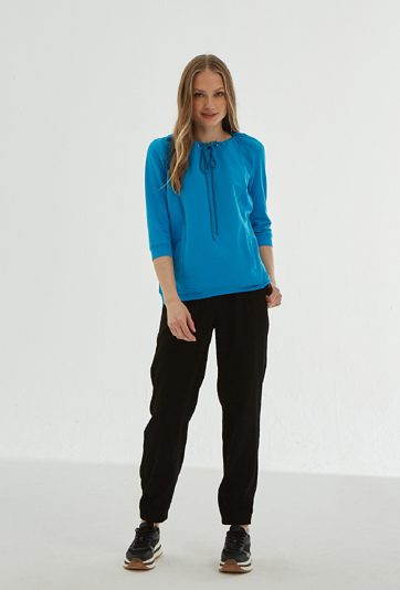 Bawełniana bluza ze ściągaczem