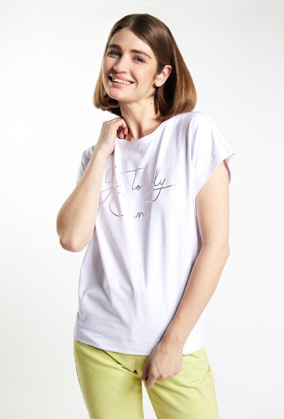 T-shirt damski z napisem