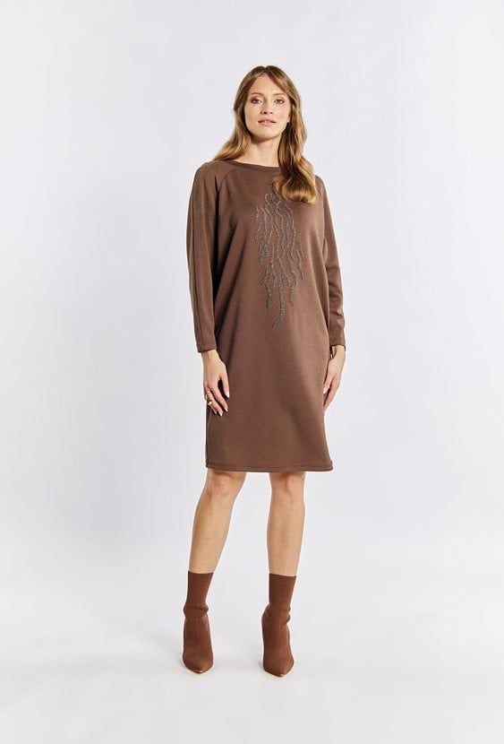 Połyskująca sukienka damska