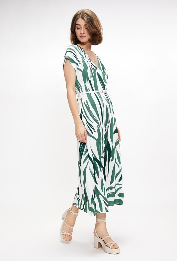 Wzorzysta sukienka maxi