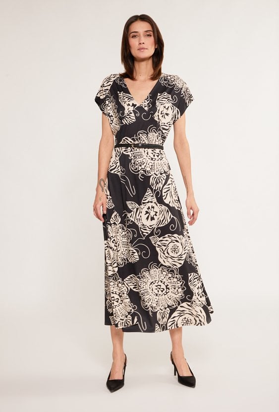 Wzorzysta sukienka maxi