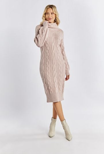 Swetrowa sukienka damska