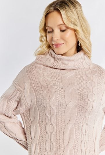 Swetrowa sukienka damska