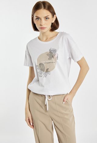 T-shirt damski z wzorem