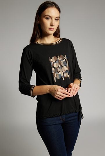T-shirt z wiązaniem