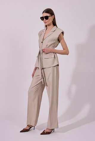 Kamizelka z wiązaniem na lato